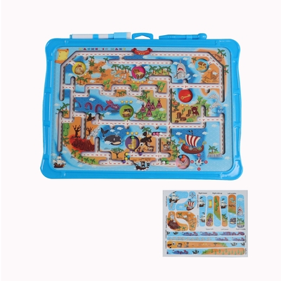 Montessori Magnetic Puzzle Maze การเรียนรู้ของเล่นด้วยปากกา Ocean Beach Eco EVA Plastic