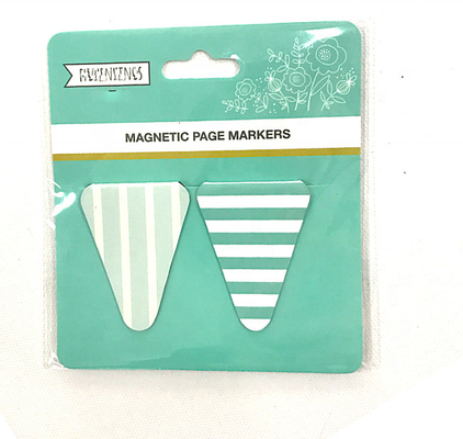 Mini Marks Triangle Magnetic Bookmark Page Marker สำหรับการอ่านหนังสือ