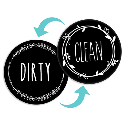 แม่เหล็กส่วนบุคคล Circle Dirty Dishwasher Clean Sign Target