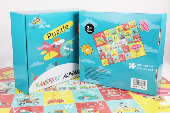 CMYK Floor Paper Jigsaw Puzzle การศึกษาสำหรับเด็กอายุ 4-8