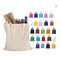 กระเป๋าผ้าฝ้ายผ้าใบเป็นมิตรกับสิ่งแวดล้อม Gusset Tote Bag 570gsm For Shopping