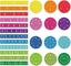 เศษส่วนวงกลมกระเบื้องแม่เหล็ก ชุด 156 ชิ้น 12 การนับรหัสสีและคณิตศาสตร์ของเล่น